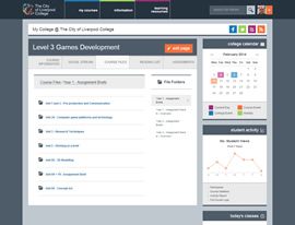 Course Page - Course Files section