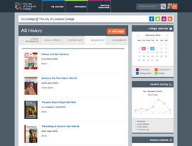 Course Page - Reading List section