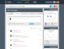 Course Page - Social Stream section