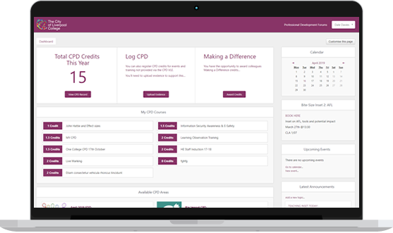 My CPD - Staff CPD VLE