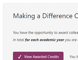 Making a Difference Credits